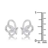 Thumbnail for .45 Ct CZ Butterfly Stud Earrings