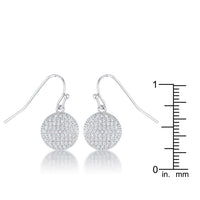 Thumbnail for .6 Ct Elegant CZ Disk Earrings