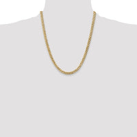 Thumbnail for 14-Karat 5.75mm Flat Beveled Curb Chain - 22