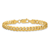 Thumbnail for 14-Karat 6.25mm Flat Beveled Curb Bracelet - 8