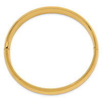 Thumbnail for 14-karat 7/16 Oversize High Polished Hinged Bangle Bracelet