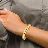 Thumbnail for 14-karat 7/16 Oversize High Polished Hinged Bangle Bracelet