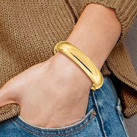 Thumbnail for 14karat 9/16 Oversize High Polished Hinged Bangle Bracelet