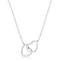 Thumbnail for .22 Ct Interlocking Hearts Necklace with CZ