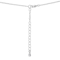 Thumbnail for 1.4 Ct Rhodium Pendant Necklace with Interlocking Circles and CZ
