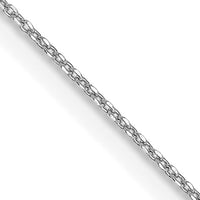 Thumbnail for 14-karat WG .6mm D/C Round Open Link Cable Chain