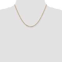 Thumbnail for 14-karat 2.2mm D/C Round Open Link Cable Chain