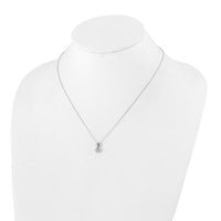 Thumbnail for 14-Karat Lab Grown Pend w/ Chain 1-Rd .33ct, .005ct, .004ct, .003ct, .006ct D