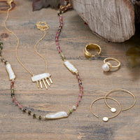 Thumbnail for 14 Karat Gold Plated Cultured Freshwater Pearl Ring