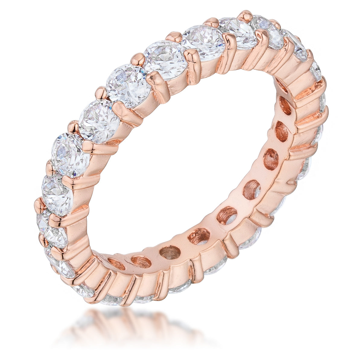 🎁 Palermo Radiance Rose Gold Wedding Band (100% off)
