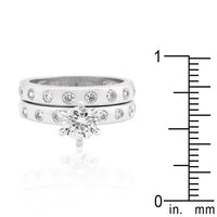 Thumbnail for Bezel Set Round Cut Bridal Ring Set
