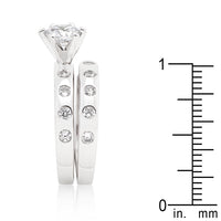 Thumbnail for Bezel Set Round Cut Bridal Ring Set