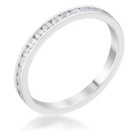 Thumbnail for Teresa 0.5ct Clear CZ Stainless Steel Eternity Band