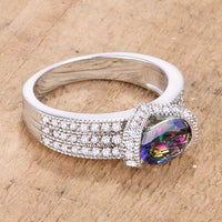 Thumbnail for 1.6 Ct Mystic Oval CZ Ring