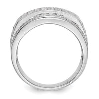 Thumbnail for 10-karat White Gold Lab Grown Diamond SI1/SI2, G H I, Men's Band