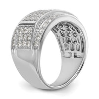 Thumbnail for 10-karat White Gold Lab Grown Diamond SI1/SI2, G H I, Men's Band