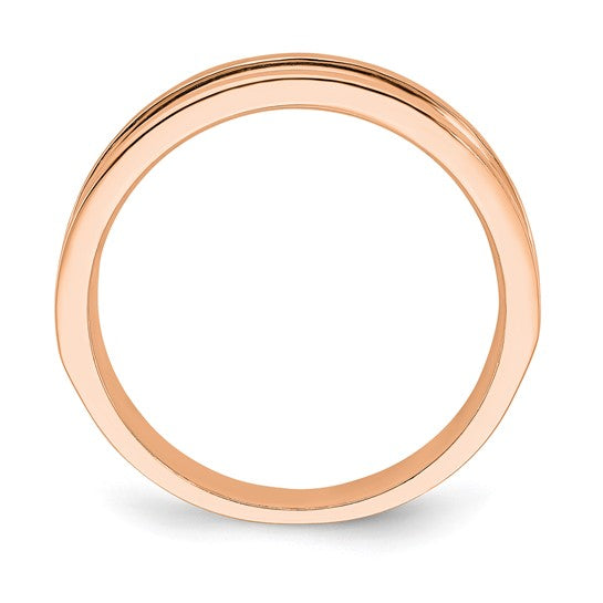 10-karat Gents 10-Stone Lab Grown Diamond SI+, H+, Channel Band