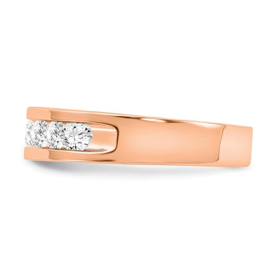 10-karat Gents 10-Stone Lab Grown Diamond SI+, H+, Channel Band