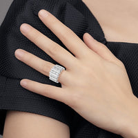 Thumbnail for 14-karat White Gold 3ctw SI1/SI2, G H I, Lab Grown Diamond Band