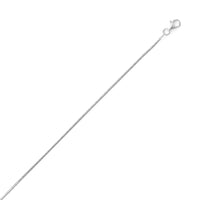 Thumbnail for 030 Rhodium Plated Diamond Cut Snake Chain (1.1mm)