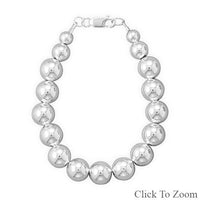 Thumbnail for 10mm Sterling Silver Bead Strand