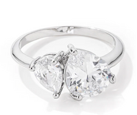 Thumbnail for 🎁 Milano Dream Toi et Moi CZ Engagement Ring (100% off)