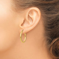 Thumbnail for 14karat Polished 2.5mm Lightweight Tube Hoop Earrings