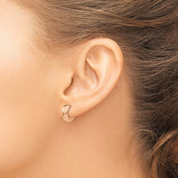Thumbnail for 14Karat Rose Gold Hinged Hoop Earrings