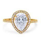 Thumbnail for 🎁 The Positano Pear Shape CZ Engagement ring (100% off)