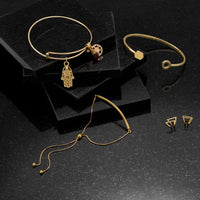 Thumbnail for 14 Karat Gold Plated Bar Friendship Bolo Bracelet
