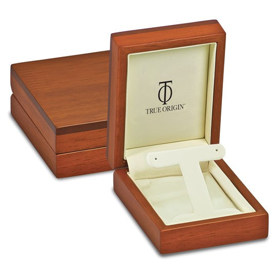 14-karat True Origin Lab Grown VS/SI, D E F, Diamond Hoop with Safety Clasp