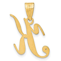 Thumbnail for 14-karat Diamond Script Letter K Initial Pendant