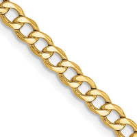 Thumbnail for 10-Karat 3.35mm Semi-Solid Curb Link Chain -24