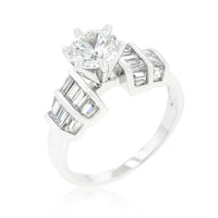 Thumbnail for The Perugia  Round Center CZ Engagement Ring