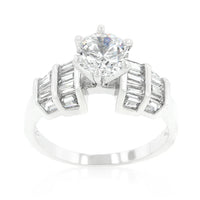Thumbnail for The Perugia  Round Center CZ Engagement Ring
