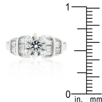 Thumbnail for The Perugia  Round Center CZ Engagement Ring