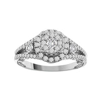 Thumbnail for LADIES RING 1 CT ROUND DIAMOND 14K WHITE GOLD 