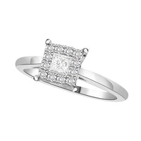 Thumbnail for LADIES RING 1/3 CT ROUND/PRINCESS DIAMOND 14K WHITE GOLD 