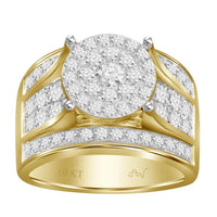 Thumbnail for LADIES RING 2 CT ROUND DIAMOND 10K YELLOW GOLD 