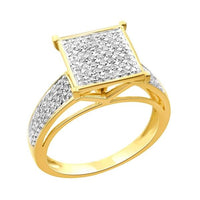 Thumbnail for LADIES RING 1/3 CT ROUND DIAMOND 10K YELLOW GOLD