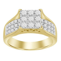 Thumbnail for LADIES RING 1 CT ROUND DIAMOND 10K YELLOW GOLD
