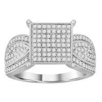 Thumbnail for LADIES RING 1/2 CT ROUND DIAMOND 10K YELLOW GOLD