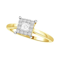 Thumbnail for LADIES RING 1/4 CT ROUND/PRINCESS DIAMOND 14K YELLOW GOLD
