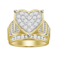 Thumbnail for LADIES RING 1/2 CT ROUND DIAMOND 10K YELLOW GOLD