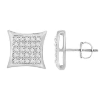 Thumbnail for MEN'S EARRINGS 1/6 CT ROUND DIAMOND 10K WHITE GOLD