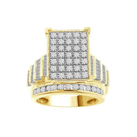 Thumbnail for LADIES RING 2 CT ROUND/BAGUETTE DIAMOND 10K YELLOW GOLD
