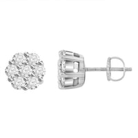 Thumbnail for LADIES EARRING 1/3 CT ROUND DIAMOND 14K WHITE GOLD