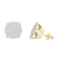 Thumbnail for LADIES EARRINGS 1/2 CT ROUND DIAMOND 10K YELLOW GOLD