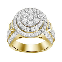 Thumbnail for LADIES RING 3 CT ROUND /BAGUETTE DIAMOND 10K YELLOW GOLD