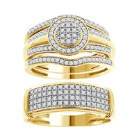 Thumbnail for LADIES RING 1/2 CT ROUND DIAMOND 10K YELLOW GOLD